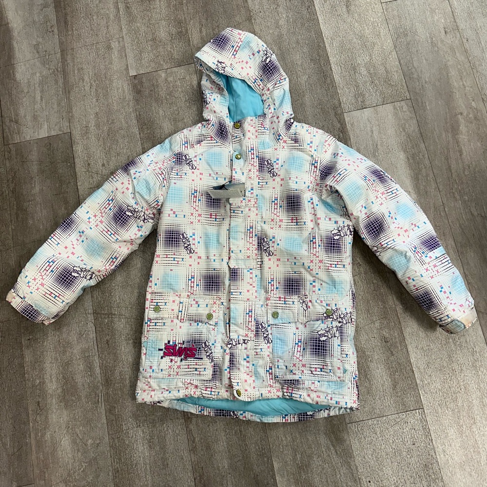 White Sims Snowboarding Jacket (Kids)